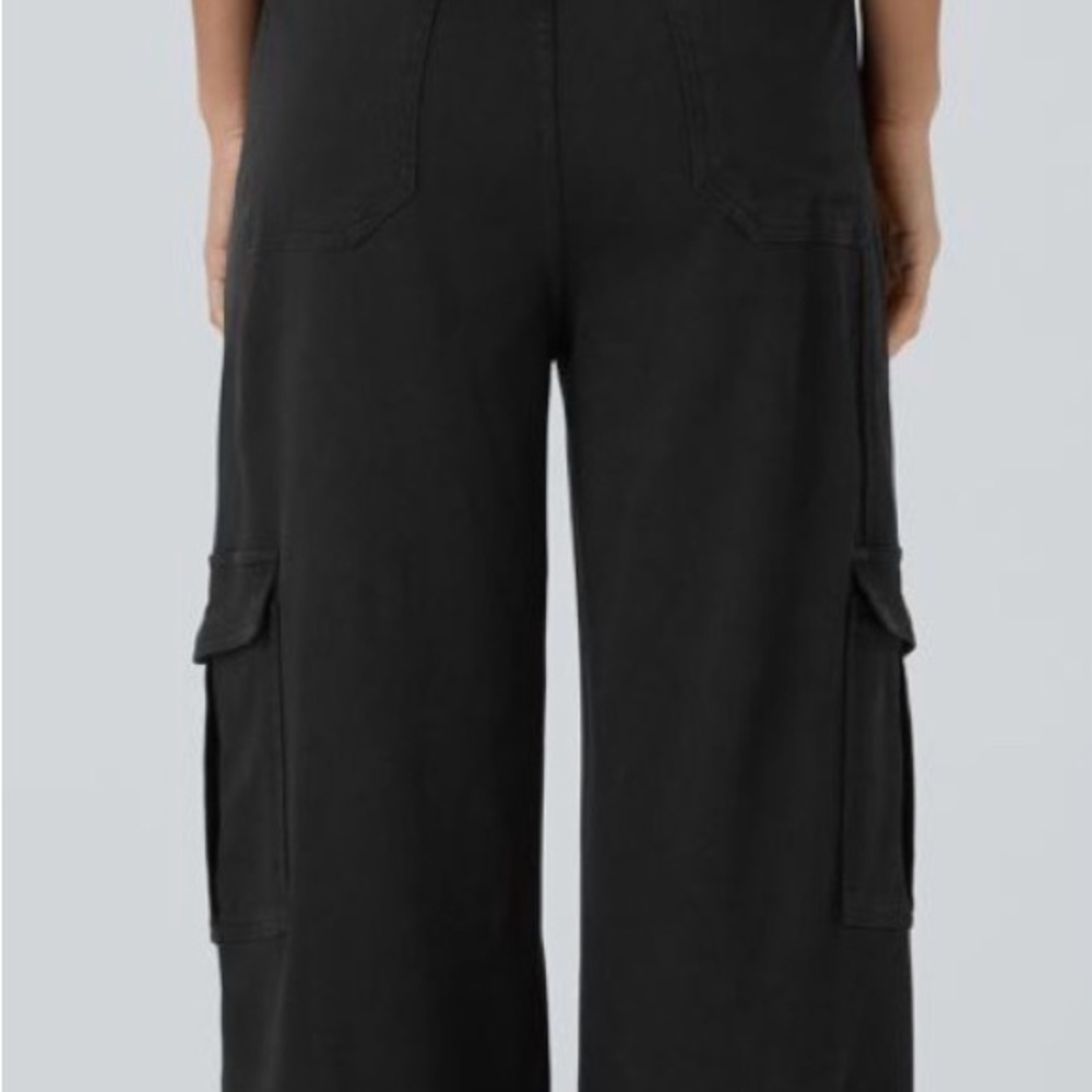 Halara Flex™ Mid Rise Pockets Straight Leg Casual Cargo S - Picture 2 of 7